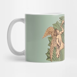 Caryatid with Acanthus and Annunciation Angels Mug